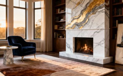 Callacata Marble Fireplace