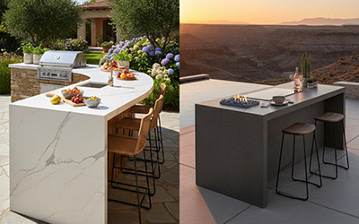 Porcelain Outdoor Countertop Houston