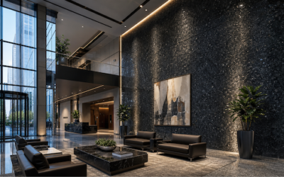 best stone for commercial lobbies Houston